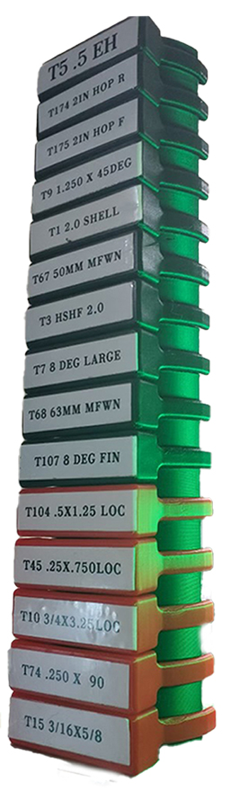 Tool Holder Tower and 15 clips for CAT 40 tools